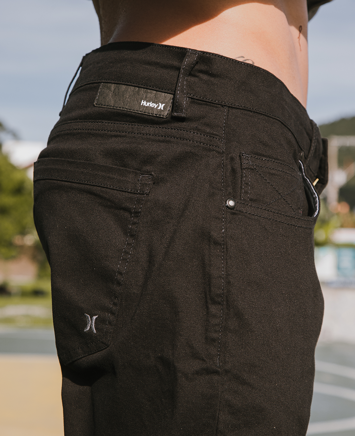 Calça jeans best sale hurley