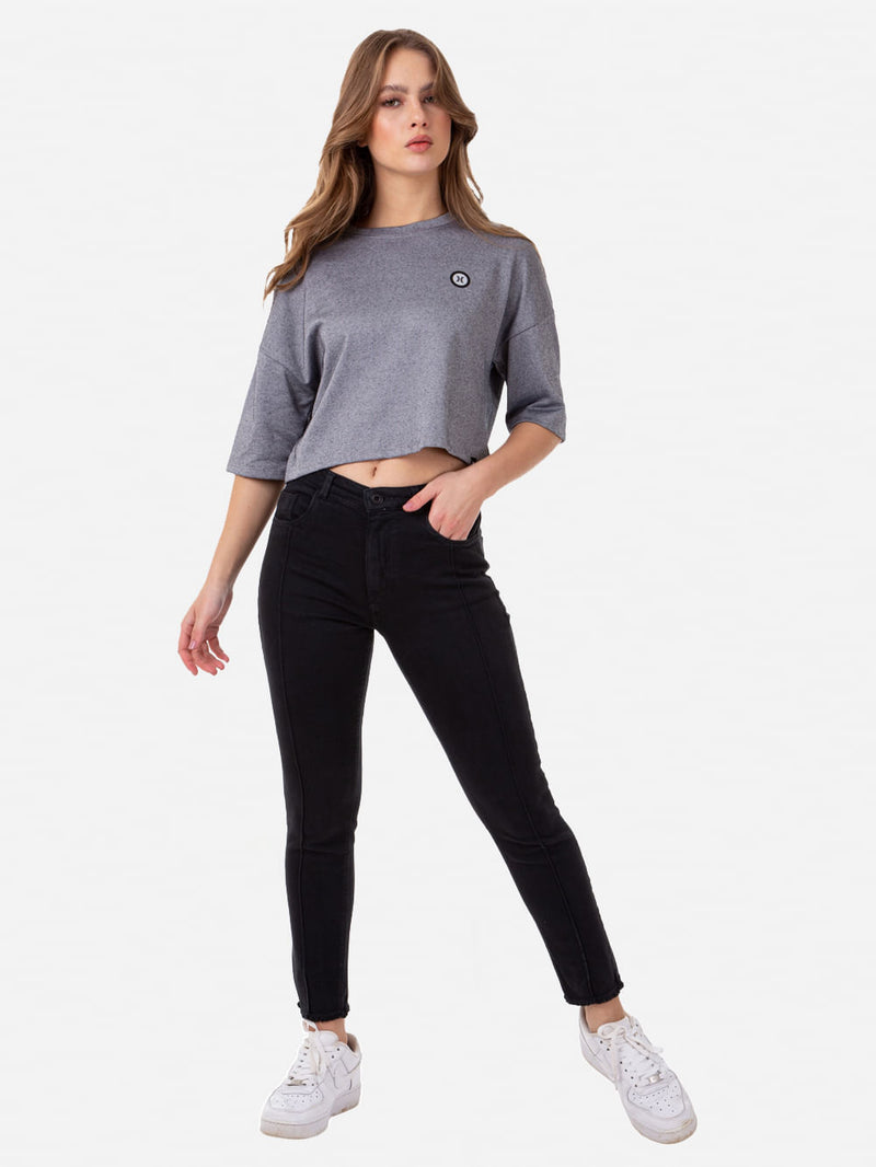 Blusa Hurley Confort Mescla Cinza
