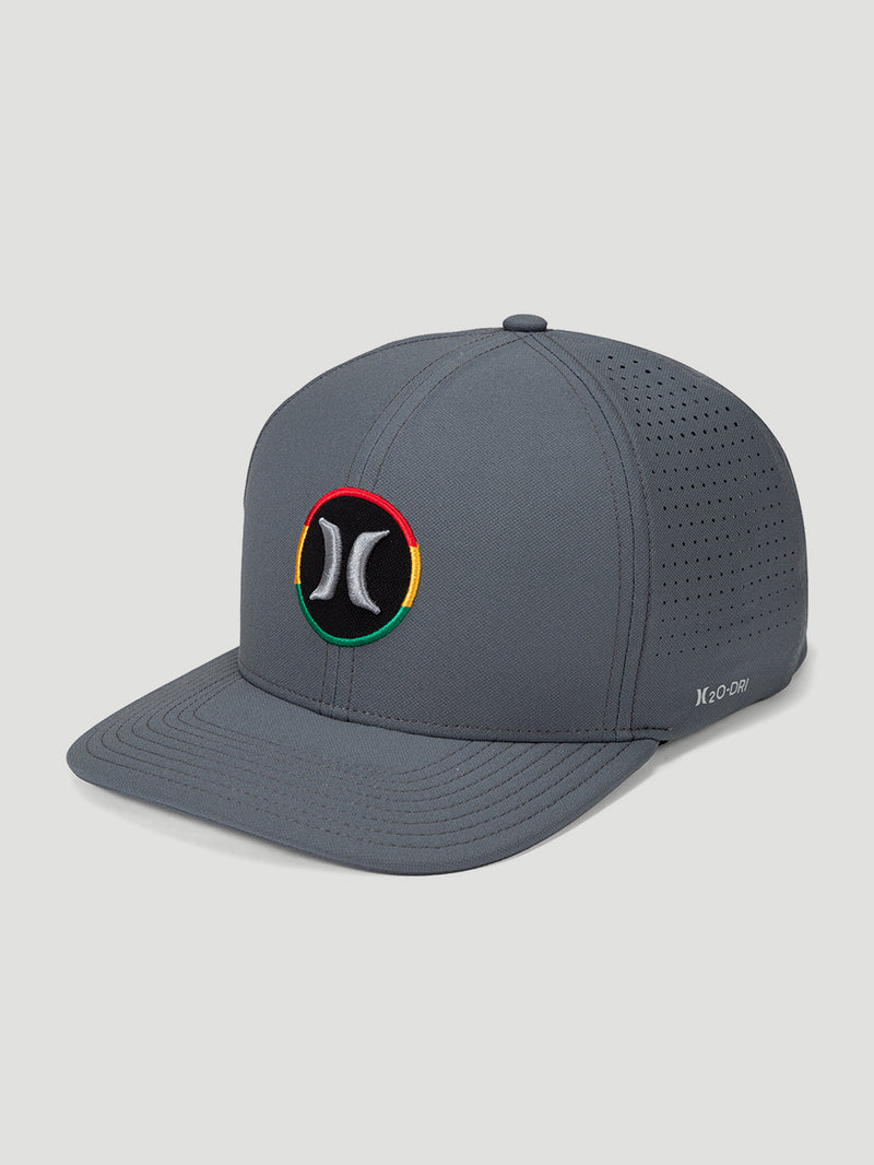 Boné Hurley Flat Rasta Cinza