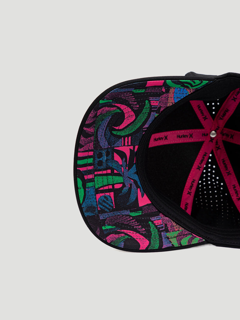 Boné Aba Curva H2O-DRI Preto Hurley Surf Noise