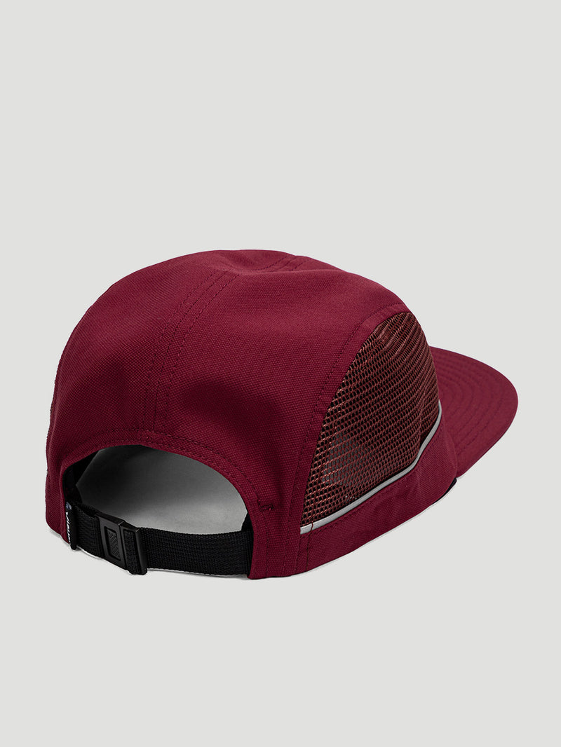 Boné Aba Reta Five Panel H2O-DRI Vinho Hurley Five Patch