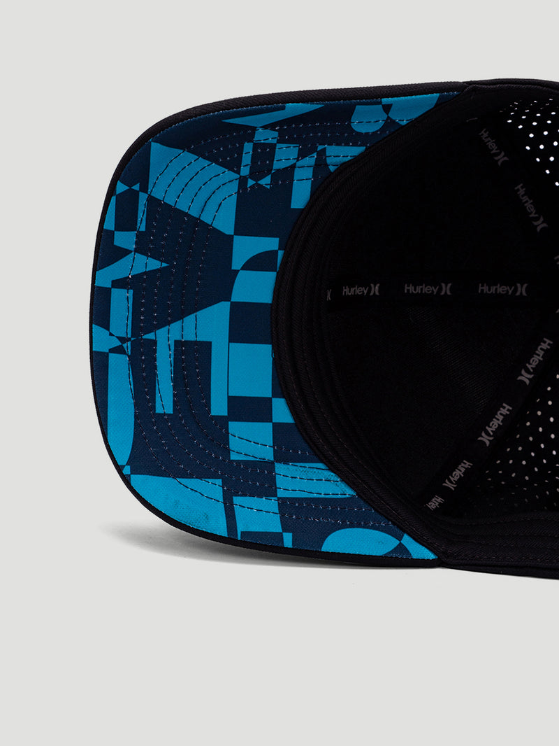 Boné Aba Curva Preto Hurley Half Letters