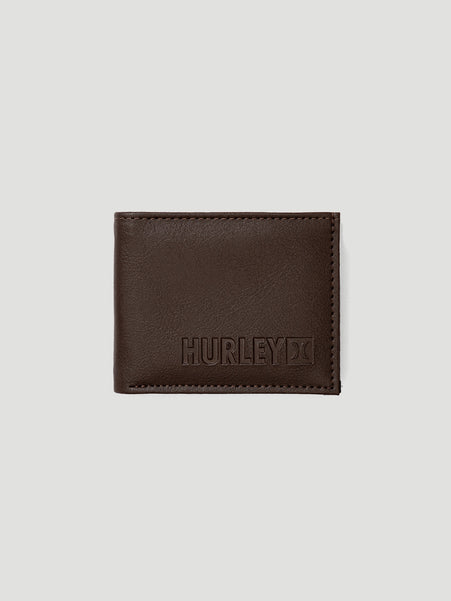 Carteira Marrom Couro Hurley Casual