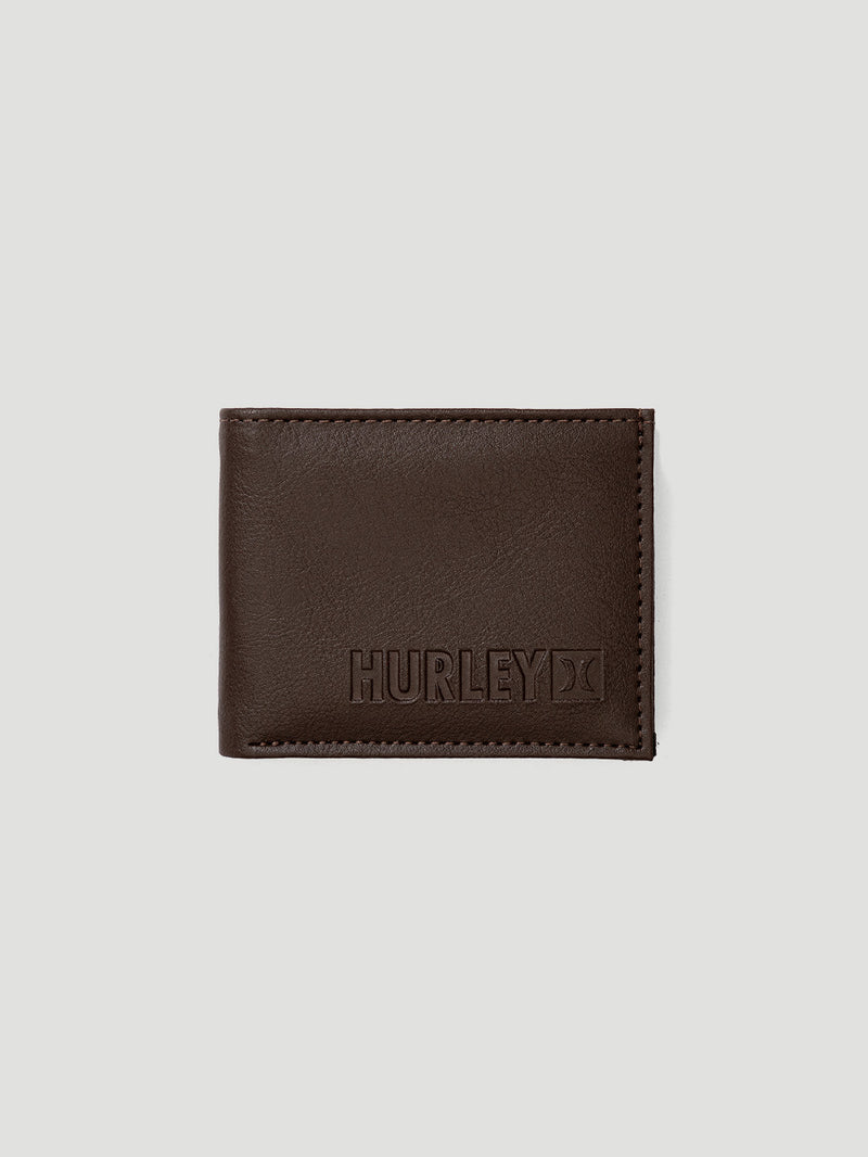 Carteira Marrom Couro Hurley Casual