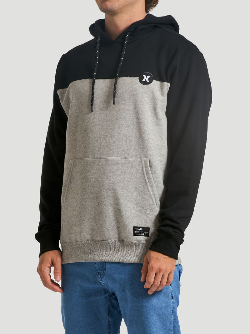 Moletom Canguru Preto Hurley Puff