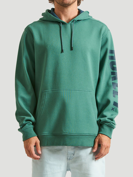 Moletom Canguru Hurley Acadia Heat Fleece Turquesa