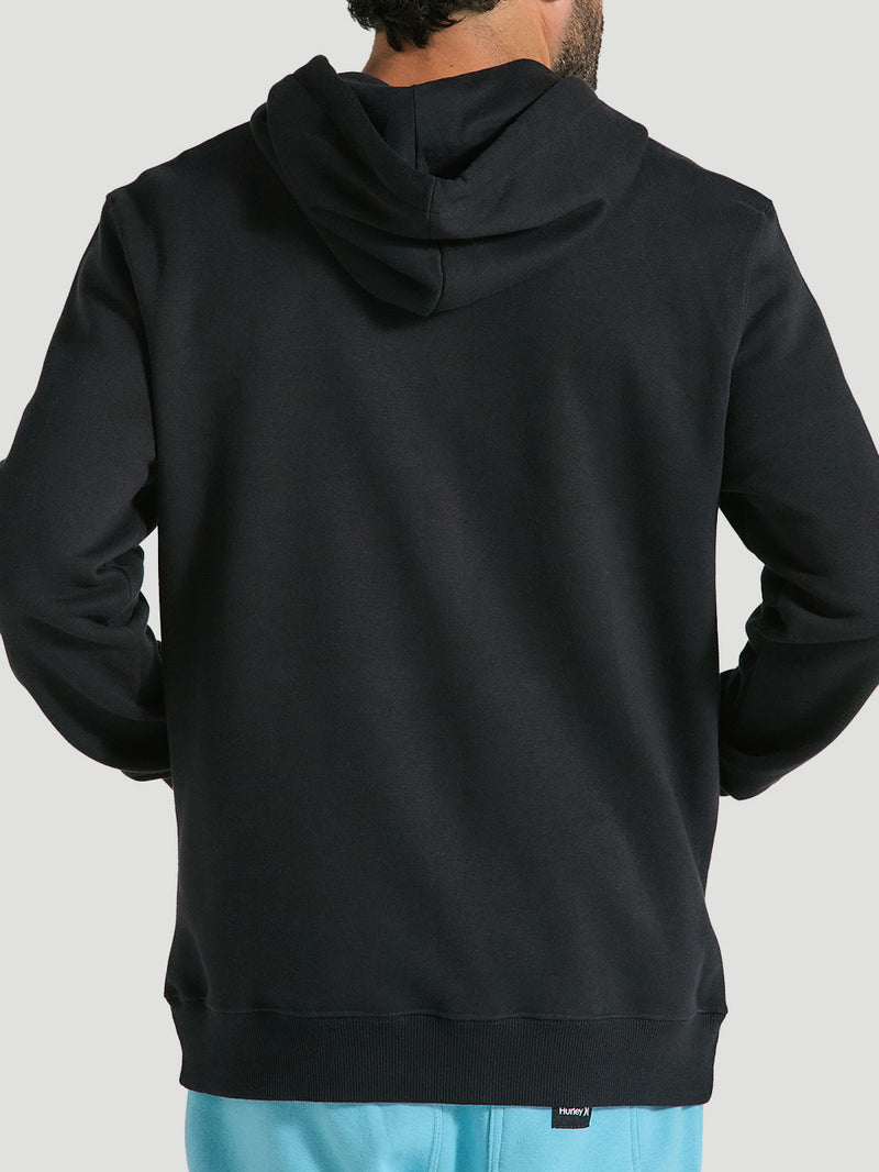Moletom Canguru Preto Básico Hurley Icon
