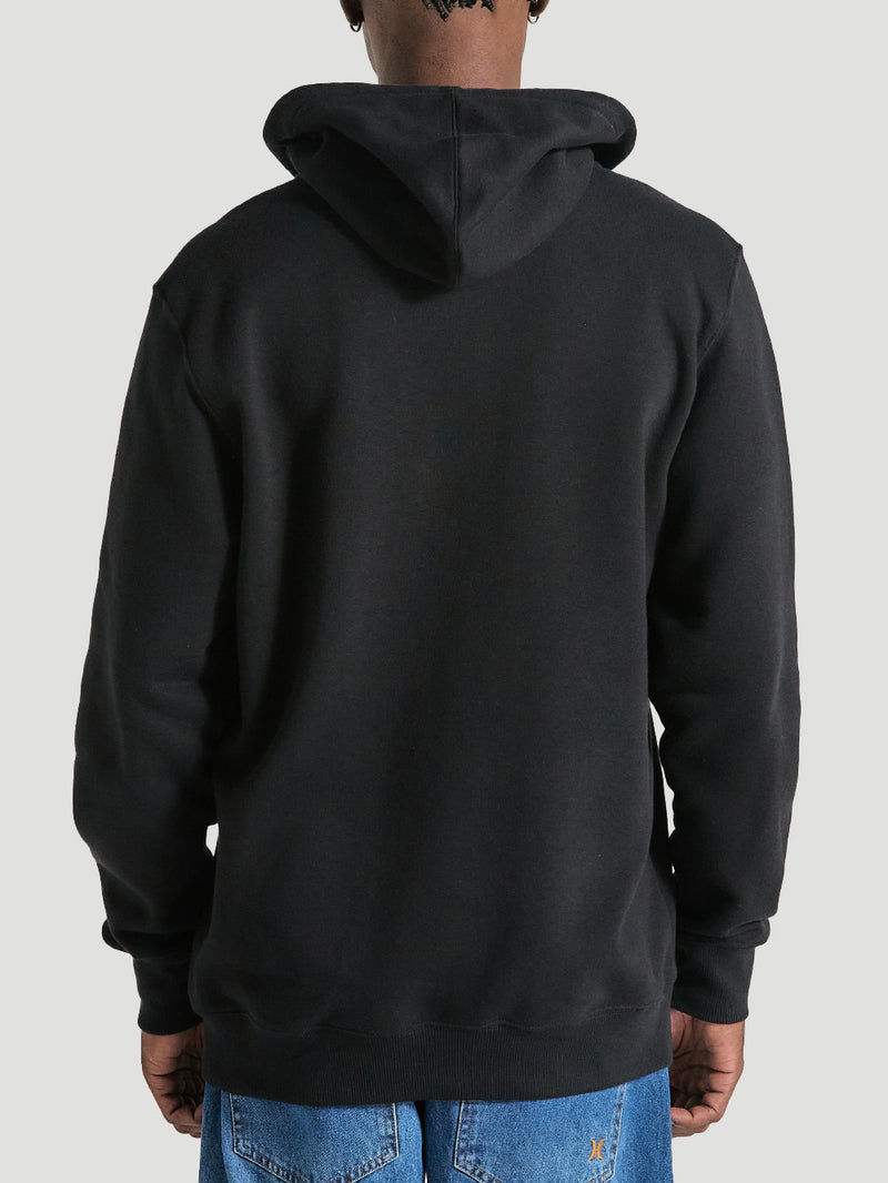 Moletom Canguru Preto Básico Hurley Mini Icon II