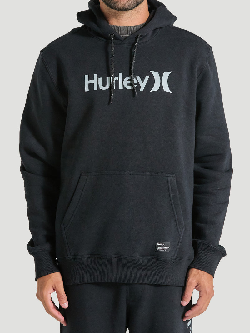 Blusa de Frio Moletom Canguru Preta Hurley One&Only