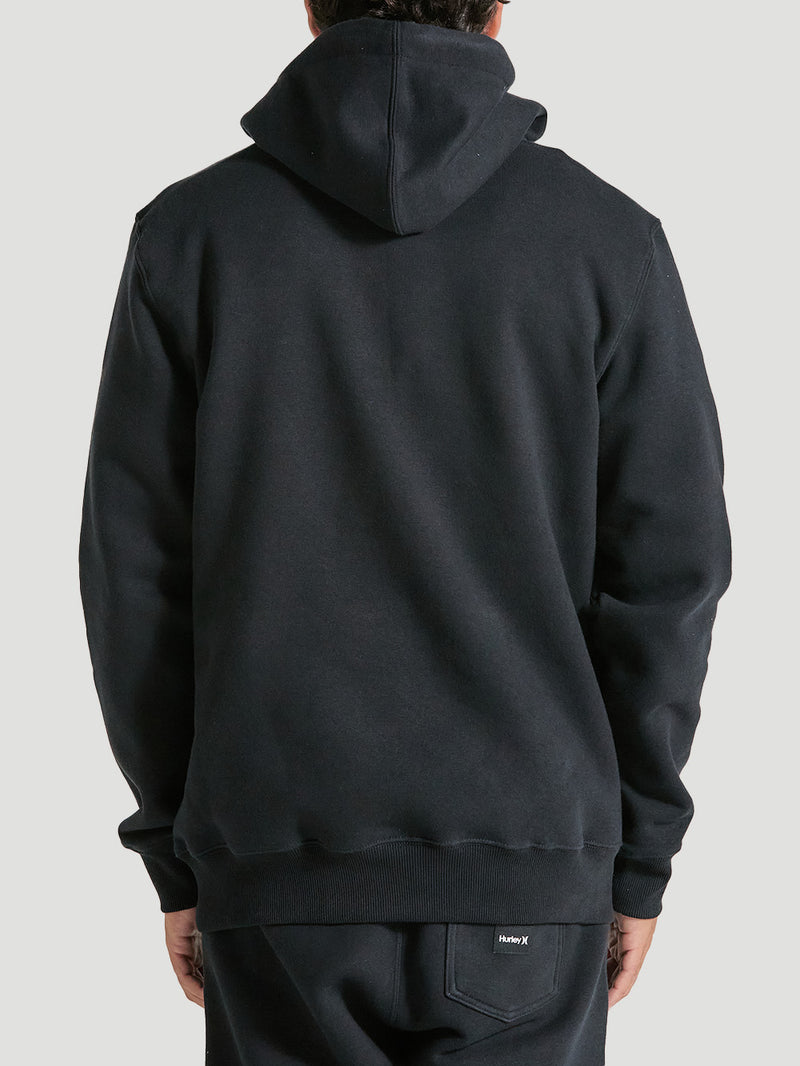 Blusa de Frio Moletom Canguru Preta Hurley One&Only