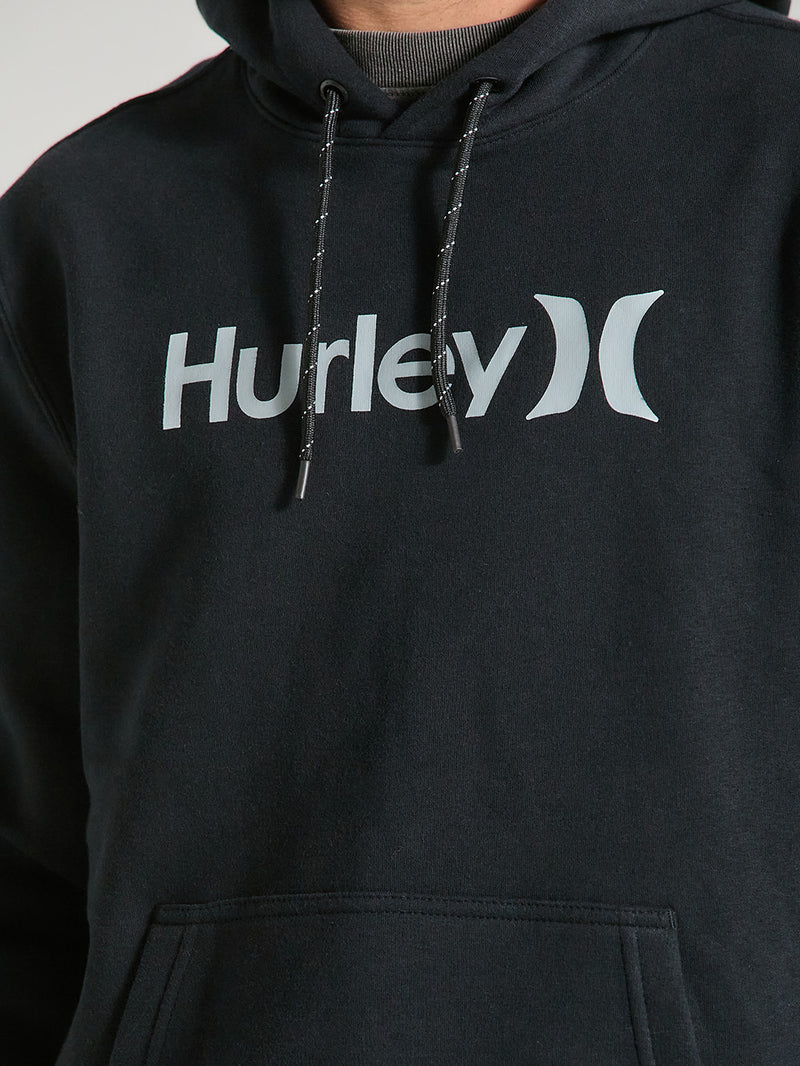 Blusa de Frio Moletom Canguru Preta Hurley One&Only