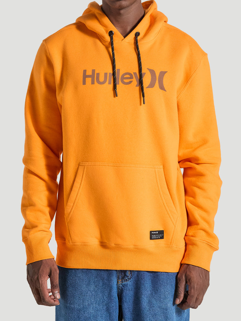 Blusa de Frio Moletom Canguru Laranja Hurley One&Only