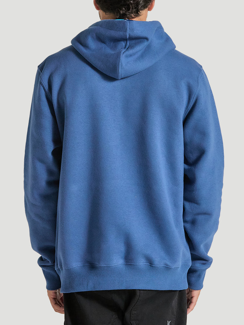 Moletom Grosso Canguru Azul Marinho Hurley Surf Noise