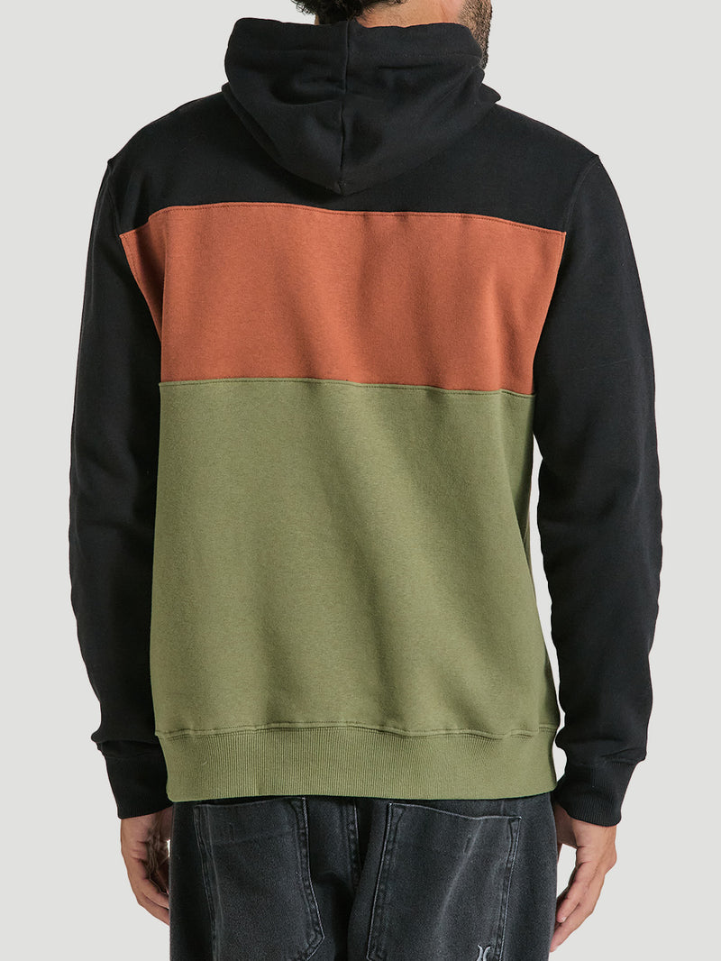 Moletom Canguru Capuz Com Cordão Preto Hurley Block