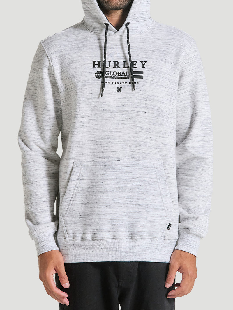 Moletom Branco Com Bolso Canguru Hurley Snow