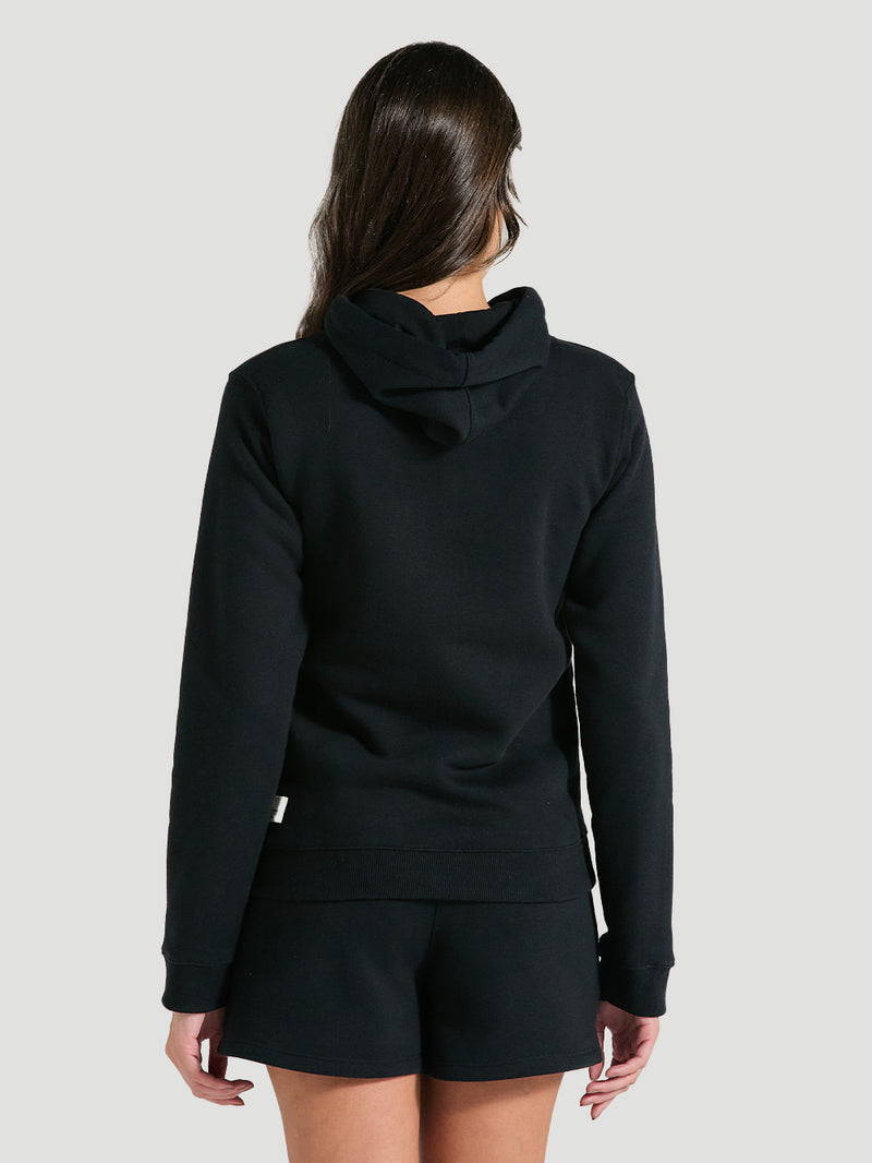 Moletom Canguru Feminino Preto Hurley Line