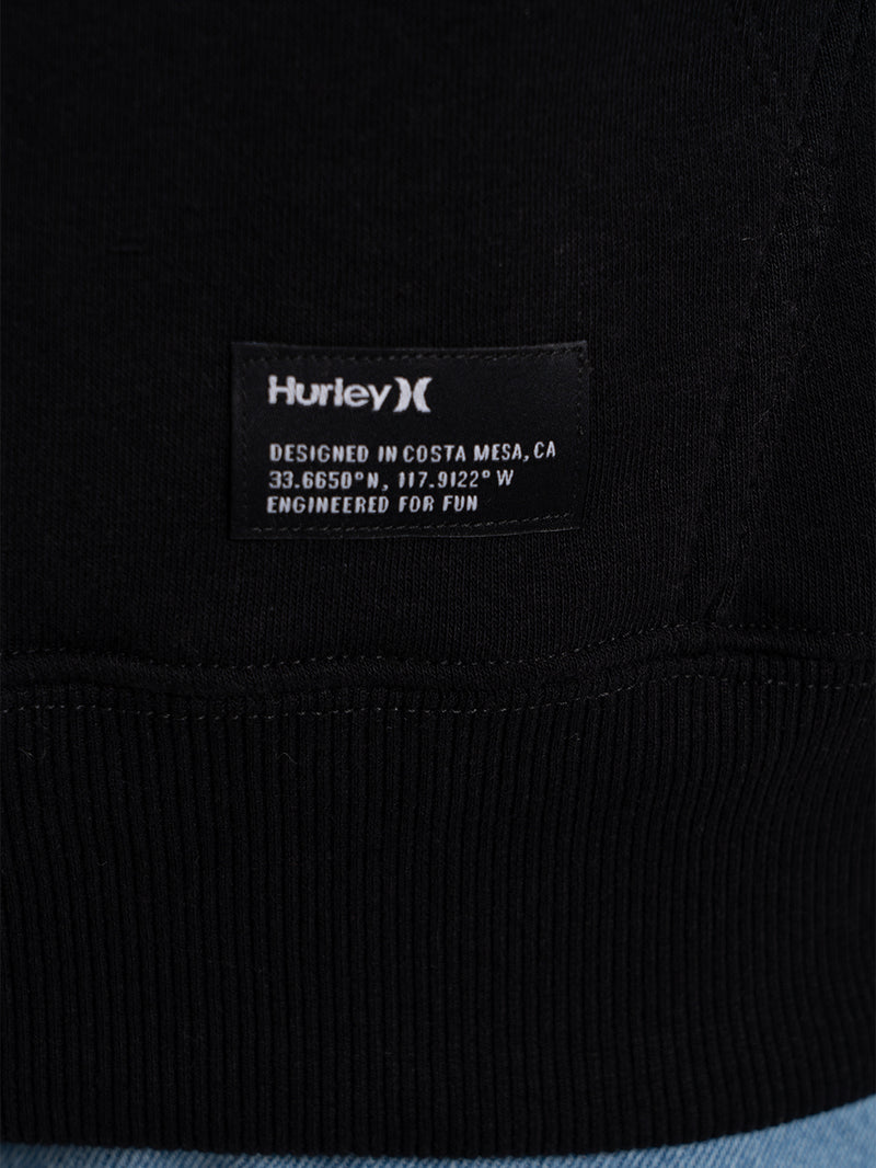Moletom Canguru Hurley Nine Nine Preto