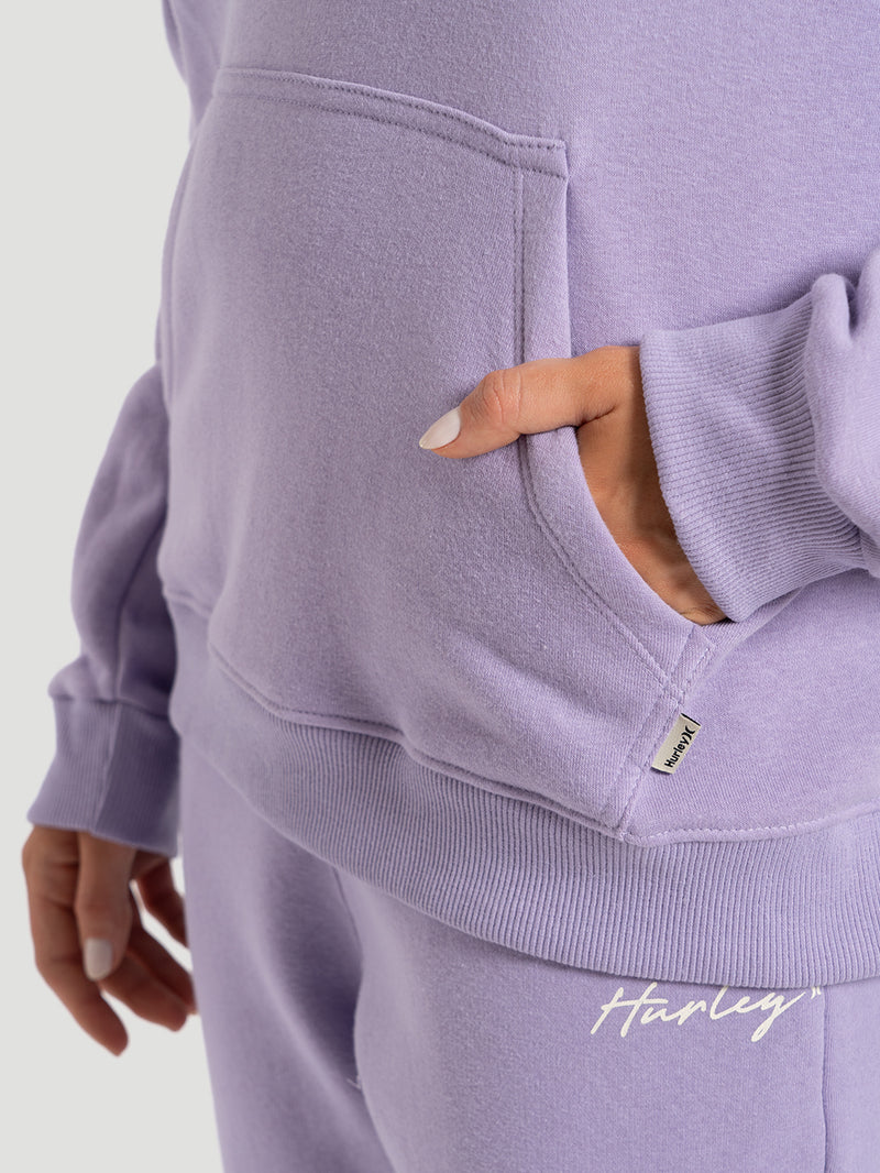 Moletom Canguru Feminino Hurley Chenille Lilás