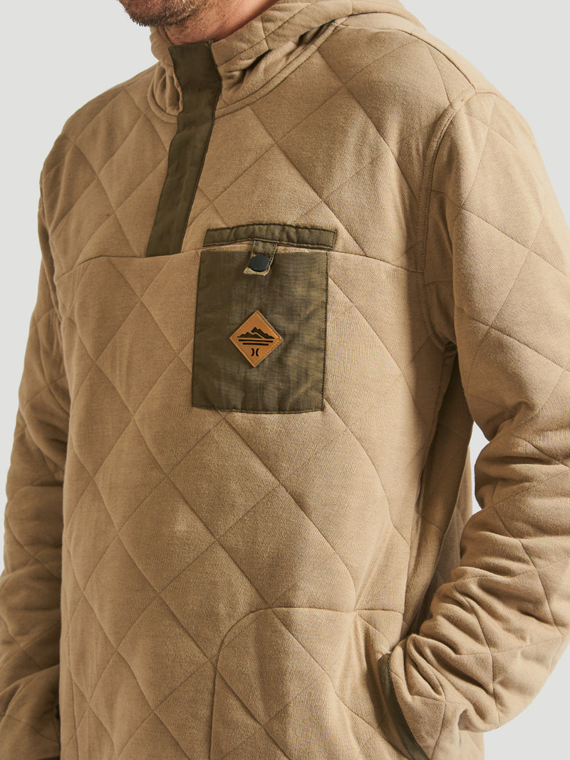 Jaqueta Especial Hurley Russel Quilted Fleece Caqui