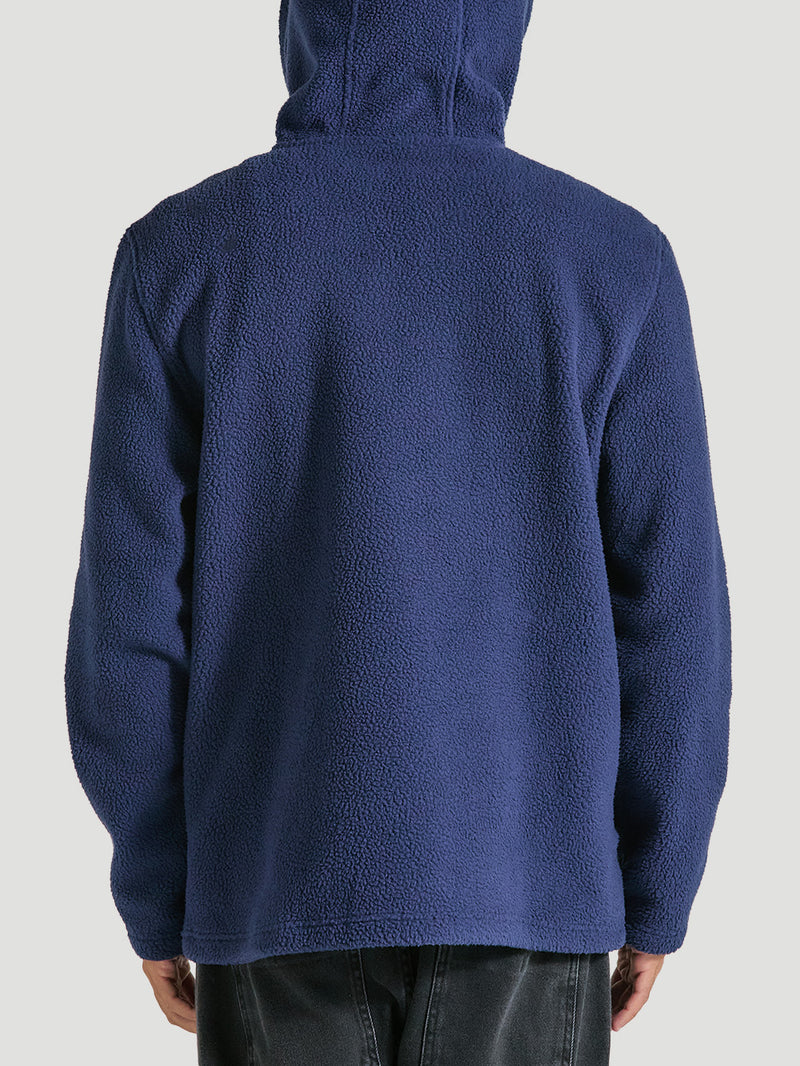 Moletom Fleece Azul Hurley Burrito Sherpa Anorak