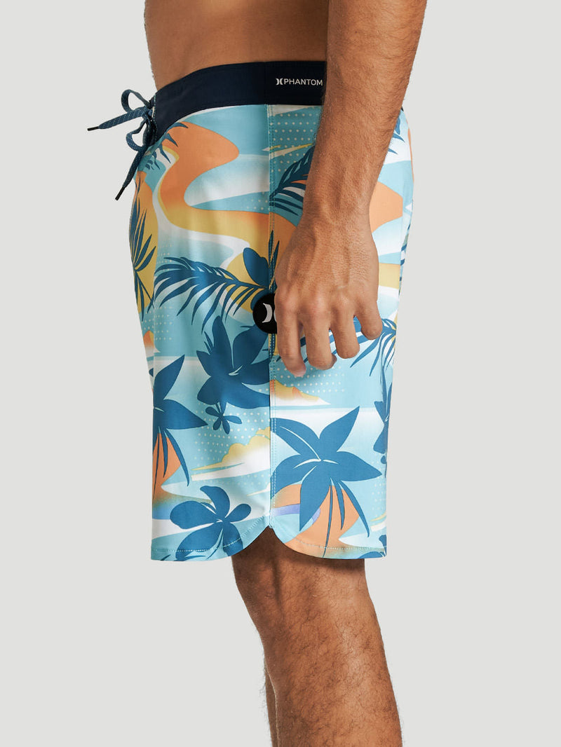 Boardshort Hurley Phantom Block Party 18" Azul
