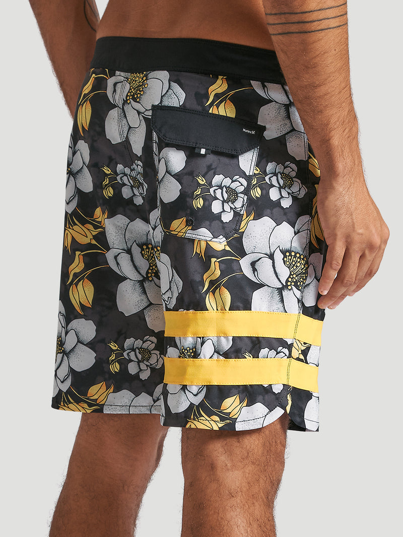 Boardshort Hurley Phantom Block Party 18" Preto
