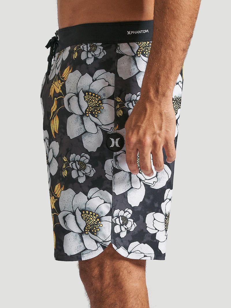 Boardshort Hurley Phantom Block Party 18" Preto