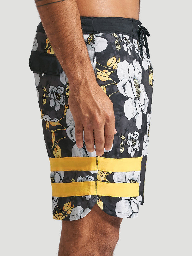 Boardshort Hurley Phantom Block Party 18" Preto