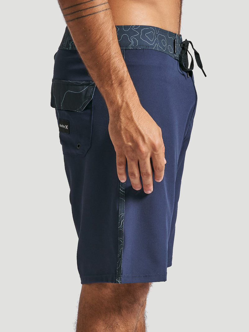Boardshort Hurley Frequency Stripe 19,5" Marinho
