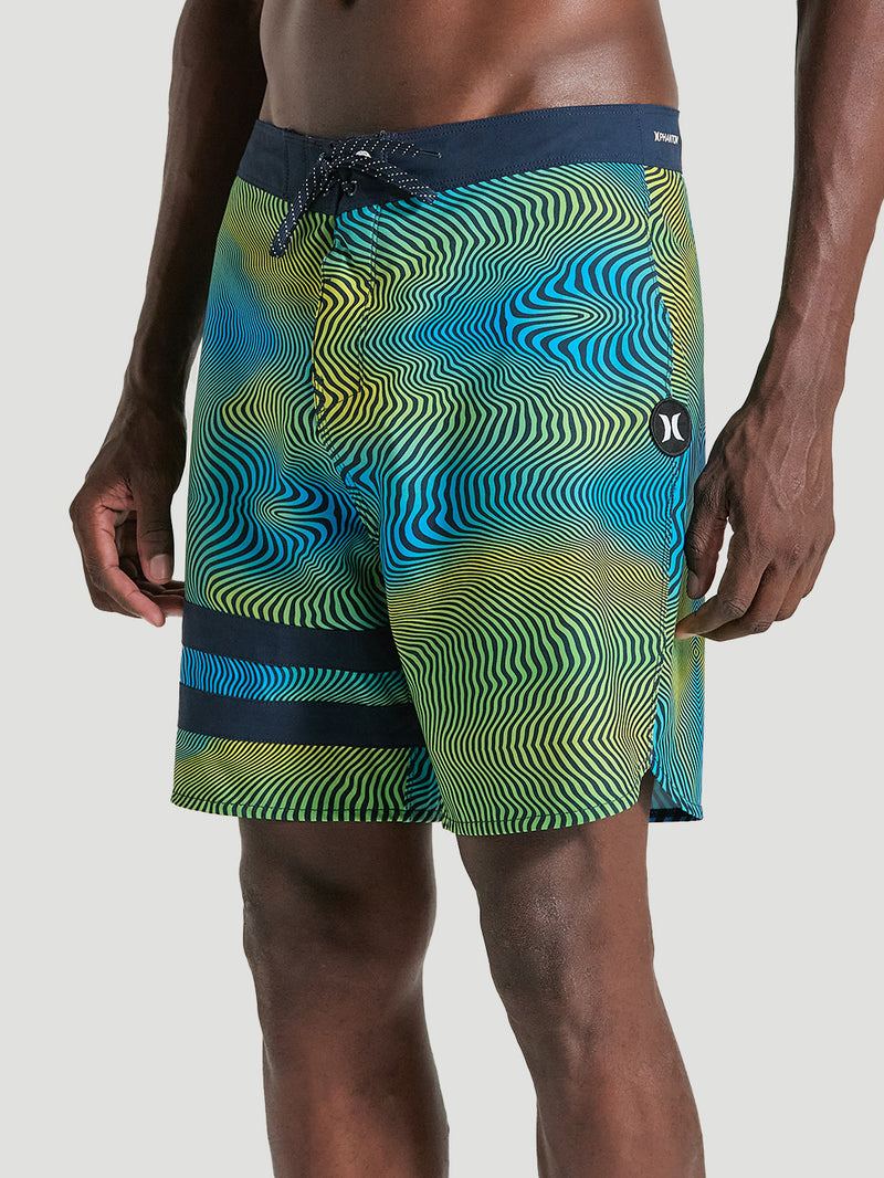 Boardshorts Phantom 18 Polegadas Estampado Hurley Eco Block Party