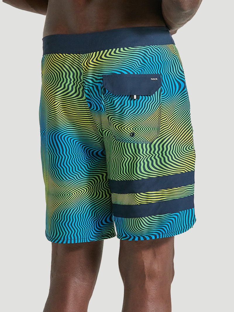 Boardshorts Phantom 18 Polegadas Estampado Hurley Eco Block Party