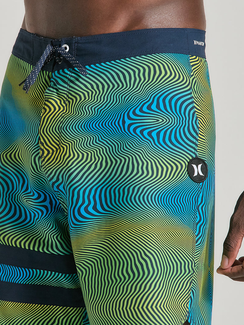 Boardshorts Phantom 18 Polegadas Estampado Hurley Eco Block Party