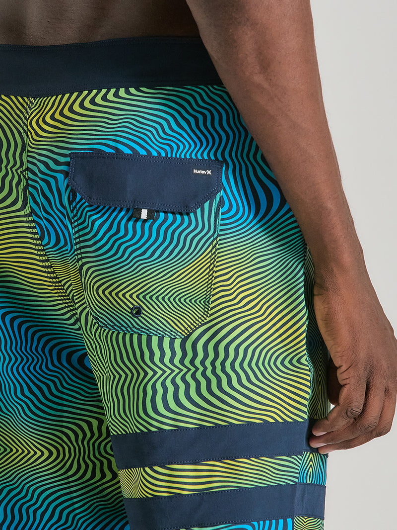 Boardshorts Phantom 18 Polegadas Estampado Hurley Eco Block Party