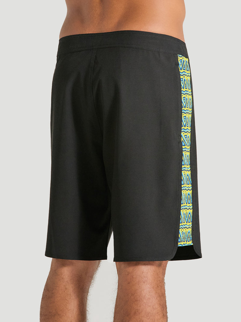 Boardshorts 19,5 Polegadas Preto Hurley Retro Waves