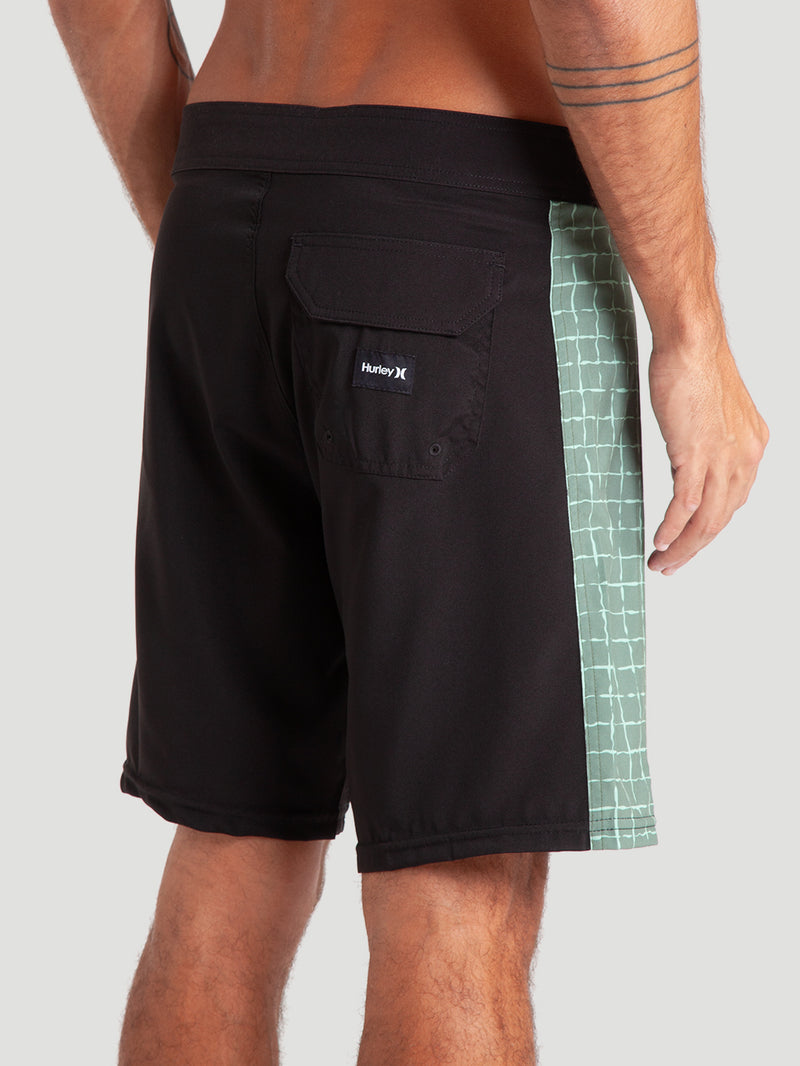 Boardshorts 18 Polegadas Preto Hurley Side Retrô