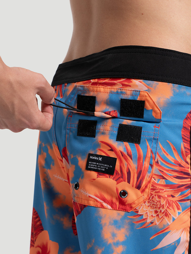 Boardshorts Hurley Hibisco 18" Azul