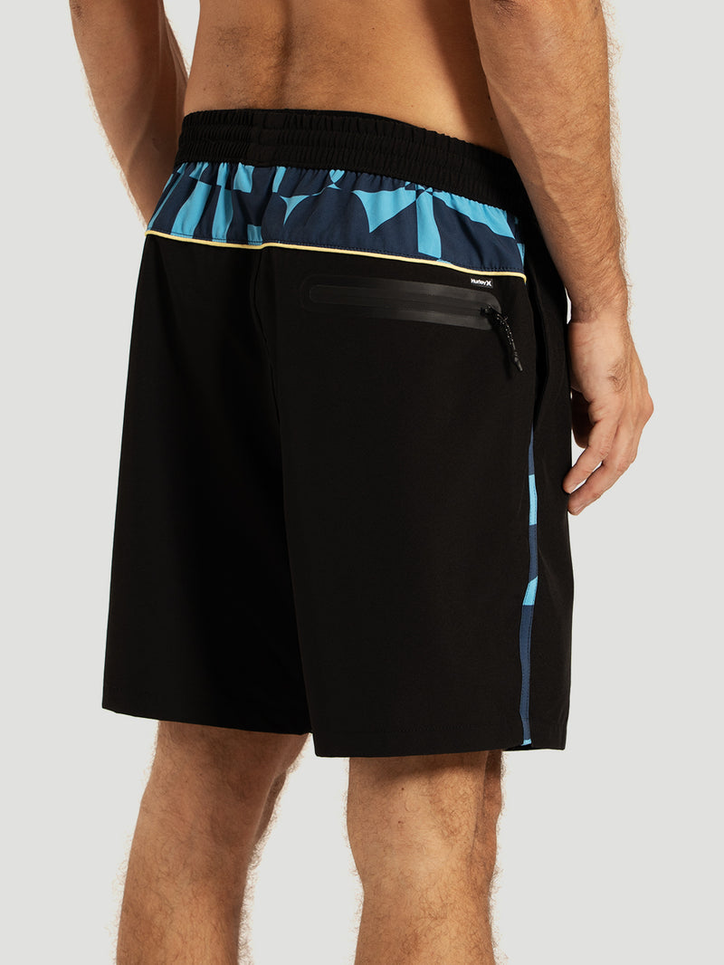 Shorts Volley Preto Hurley Half Letters