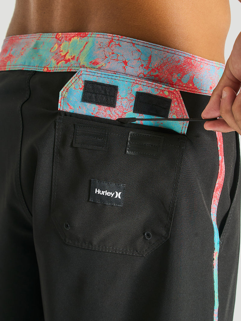 Bermuda Híbrida Hurley Plasma Stripe 18'' Preto