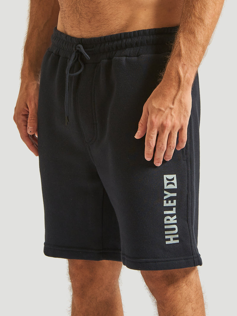 Bermuda Moletom Hurley Square Preto