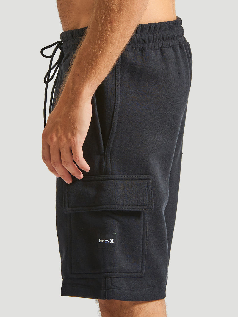 Bermuda Moletom Hurley Multi Preto