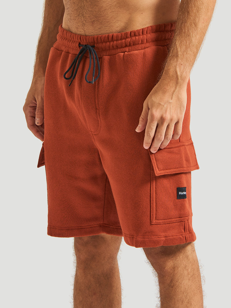 Bermuda Moletom Hurley Multi Vermelho