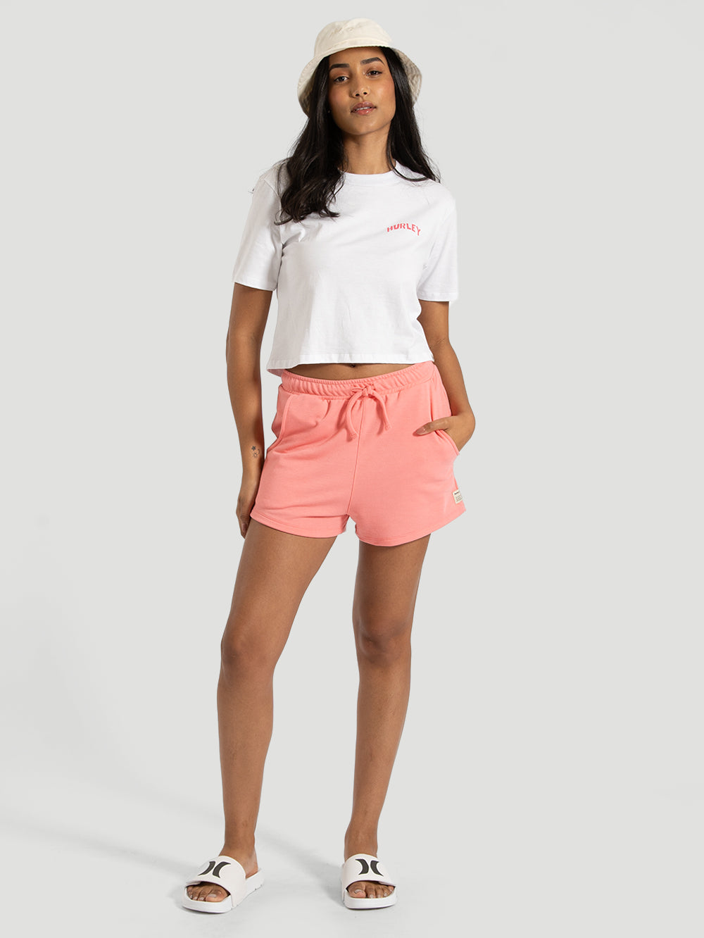 Shorts Hurley Power Rosa