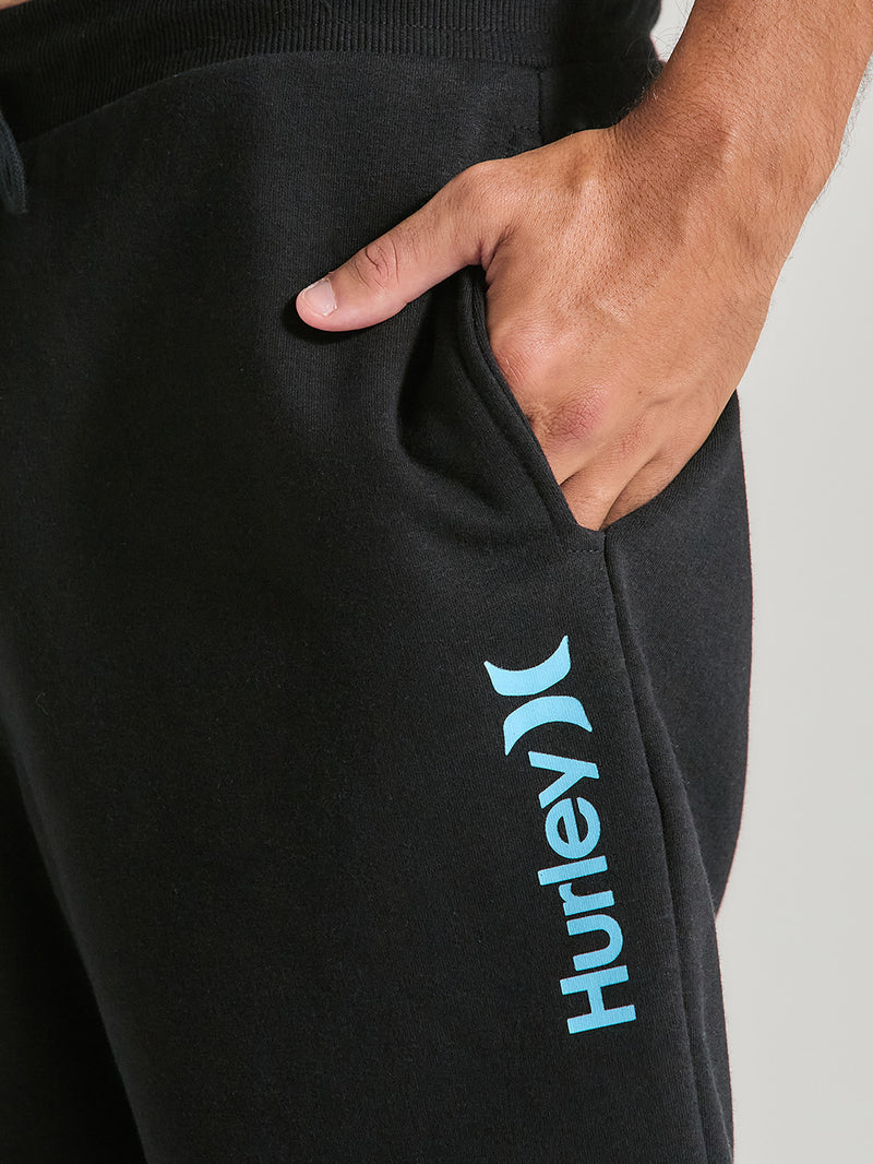 Bermuda Moletom Preta Hurley One&Only