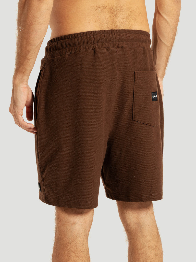 Bermuda Moletom Marrom Hurley Diagonal