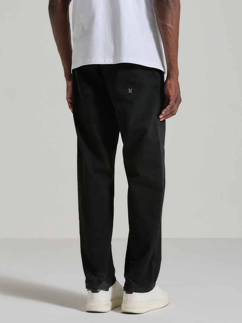 Calça Sarja Preta Hurley Flat