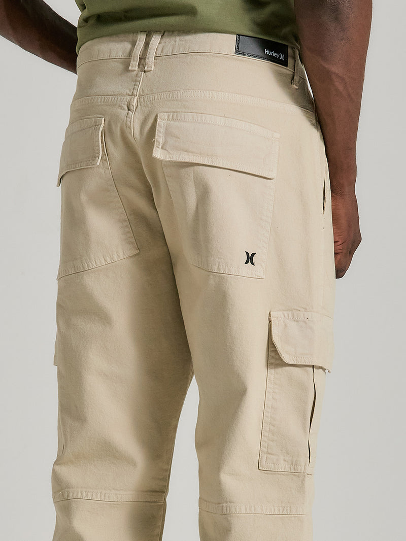 Calça Cargo Sarja Bege Hurley Utility