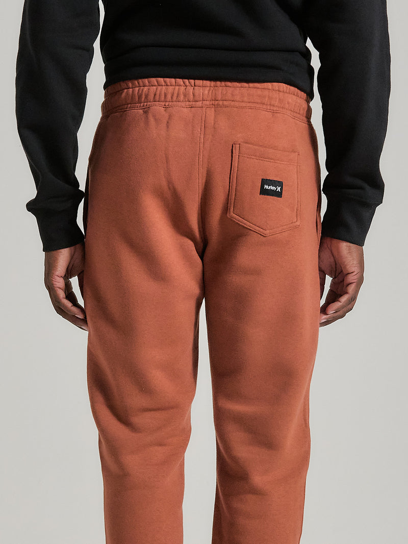 Calça Moletom Marrom Básica Hurley O&O