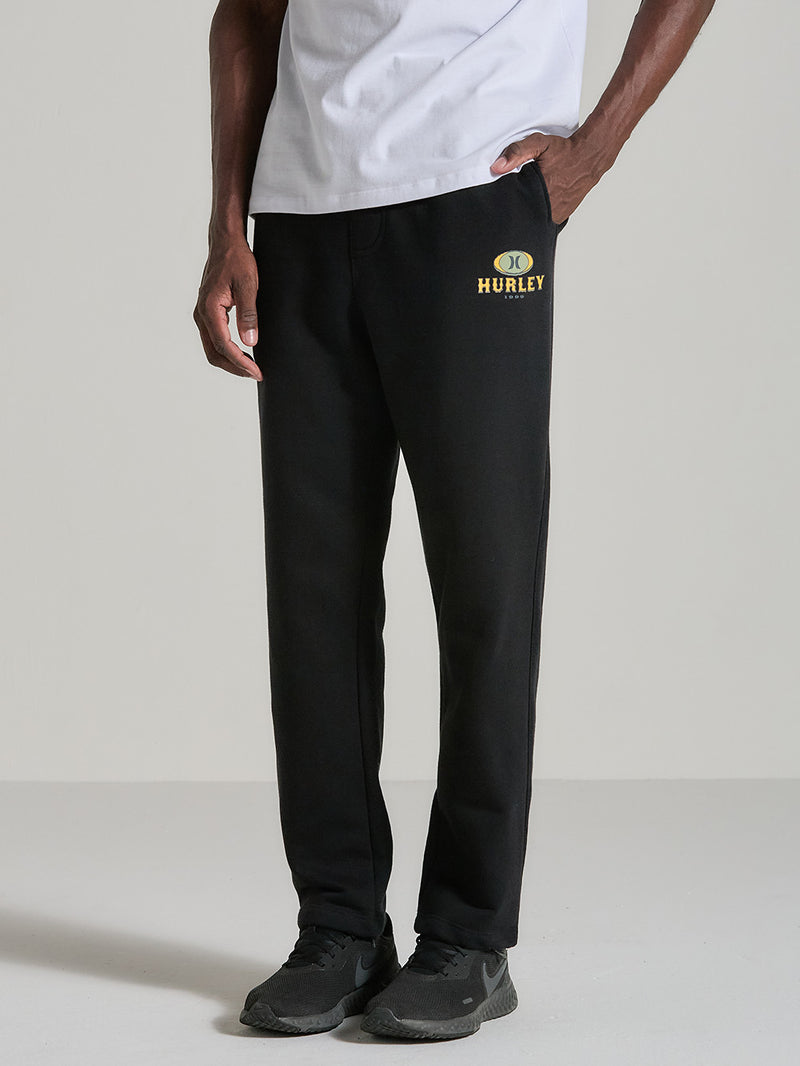 Calça Moletom Cargo Preta Hurley Retro Waves