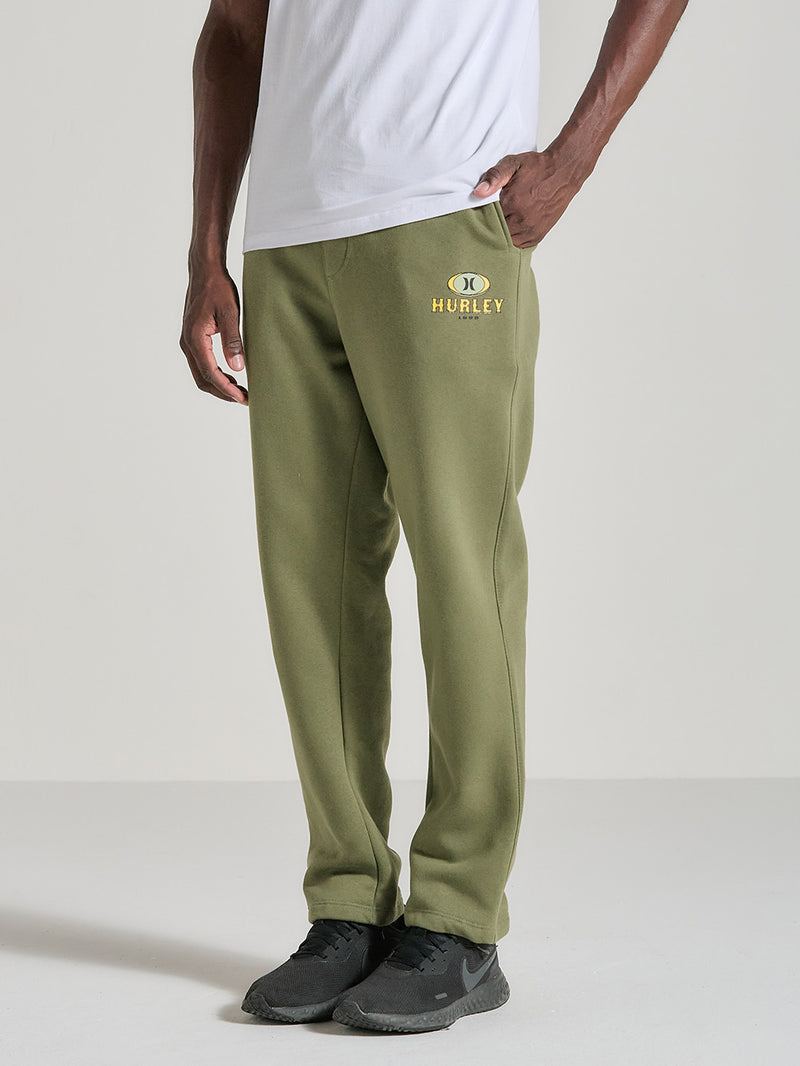 Calça Moletom Cargo Verde Militar Hurley Retro Waves