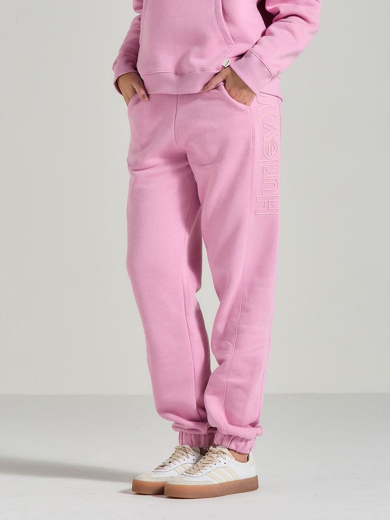 Calça Moletom Feminina Básica Rosa Hurley Outline
